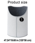 Product size of Under Desk Space Heater Portable Personal Panel Heater Rollable Foot Warmer Round Warming Pad 47.24x19.68 in