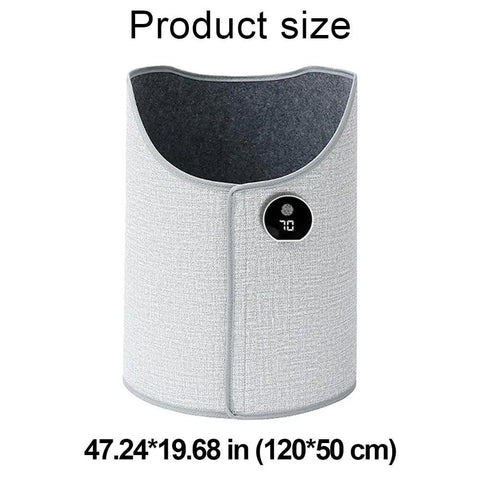 Product size of Under Desk Space Heater Portable Personal Panel Heater Rollable Foot Warmer Round Warming Pad 47.24x19.68 in
