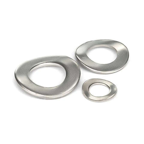 304 Stainless Steel Wave Spring Washers for Anti Vibration and Axial Locking in Bolts and Screws, M12 Size, 20 Pieces, Heavy Duty Built To Last Washer Kit for Hardware, three washers