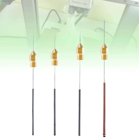 60 Piece Nozzle Cleaning Kit With Hardened Steel Needles In 0.2mm 0.3mm 0.4mm And 0.5mm Diameters For Quick Unclogging Of 3D Printer Nozzles