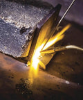 Heavy Duty Welding Torch With Adjustable Flame And Built In Igniter for MAPP Oxygen or Propane, brazing metal against brick surface