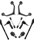 Heavy Duty Front Upper Control Arm Ball Joints Sway Links And Tie Rods Steering Suspension Replacement Kit for Silverado Sierra.