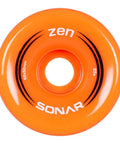 Zen Wheels Quad Roller Skate Wheels 4 Pack 32mm x 62mm 85A Orange Durable Urethane For Outdoor And Indoor Skating With Smooth Roll And Strong Grip