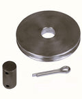 02-06 Cable Sheave With Axle And Pin Replacement For Drywall Lifts 125 And 138-2 With Extension 186-00 includes pulley, axle, pins.