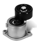 Belt Tensioner Pulley Assembly 252812GGB3 Dope Fit Fits Hyundai Sonata 2015 To 2019 OEM Replacement, silver with black pulley