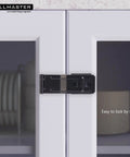 Heavy Duty Swivel Staple Hasps With Twist Knob Padlock Clasp Secures Gate Fence Or Barn Door Featuring Rust Proof Steel on cabinet doors