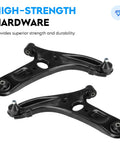 Front Lower Arm With Ball Joint Kit For Hyundai Elantra 2011 to 2016 Veloster 2012 to 2017 Elantra Coupe 2013 to 2014 Elantra GT 2013 to 2017 Driver And Passenger Side 2 Piece Suspension Kit, black steel control arms
