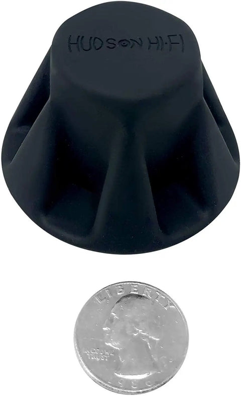 4 Pack 1.5 Inch Bigfoot Isolation Feet For Audio Gear Non Adhesive Vibration Dampers To Slash Turntable Subwoofer And Amplifier Vibration While Boosting Clean Defined Bass And Crisp Sound With 50 Duro Non Skid Rubber Bumpers