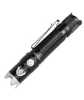 USB Rechargeable LED Flashlight 2676 Lumens With 6 Light Modes Pocket Size EDC Ready Anti Slip Knurling Dual Tailcap And Side Switch