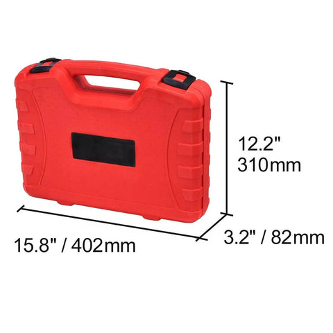 Hardened Steel Blind Inner Bearing Puller 16 Pc Kit Sliding Hammer Screw Adapters For Parts Heavy Duty Handles Jobs Like A Pro Grab Badass Extraction Set Remove Bearings Fast No Damage Keep Rides Rolling Smooth When You Hit Tight Spots During Work. red storage case, 15.8 x 12.2 x 3.2 in