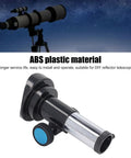 Dope 1.25 Inch Eyepiece Holder With Toothed Focus Gear, ABS Plastic, DIY Astronomy Enthusiast Upgrade shown with telescope backdrop.