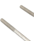 Close-up of threaded ends on Stainless Steel Square U Bolts Kit For Boat Trailer Axle And Leaf Springs For 2x2 Axle Beefs Up Your Setup