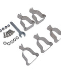 Heavy Duty Window Well Cover Clamp Set Made From Cold Rolled Steel Galvanized Spring Clamps Hardware Kit With Wrench For Corrugated Metal Plastic Covers To Stop Slippage And Keep Your Basement Dry This Rigged Up Gear Is Total Banger, 5 clamps and hardware