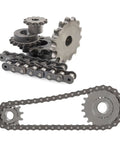 Chain Roller Sprocket B Type 1 Inch Bore 13 Tooth Single Strand Carbon Steel Keyway With Set Screws Black Oxide Finish