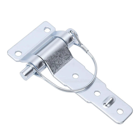 Heavy Duty Detachable Steel Trailer Door Hinges With Zinc Plating Rock Solid Rust Proof close-up view with mounted pin for flatbed use.