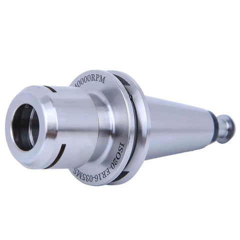 Heavy Duty ISO20 ER16 CNC Collet Chuck Tool Holder Balanced To G2 At Forty Thousand RPM, steel build for stability.