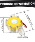 12V Micro Hydro Generator For Off Grid Living, Lightweight Portable Water Turbine Power Pack dimensions diagram
