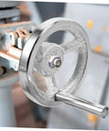 Two Pack Lathe Handwheel Replacement Wheels With Chrome Coating, Easy Install Crank Handles For Lathes And Machine Tools