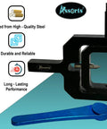Straight Up Kickass Ball And Radius Turning Tool For Bench Top Metal Lathe Shapes Slick Curves In Brass Aluminum Steel Wood No Sweat Tuning Workshop Ready Precision Gear, featuring high-quality steel body and blue handle.