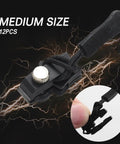 Close-up of black pull from 12 Pack Zipper Repair Kit With Quick Install Detachable Pulls No Sewing Needed Medium Size For Jackets Luggage And Bags Black Built Tough For Metal And Plastic Zippers.