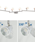 Dope Four Light Track Lighting Kit With Flexible Rotatable Heads And Alabaster Glass Shades, Modern Flush Mount Ceiling