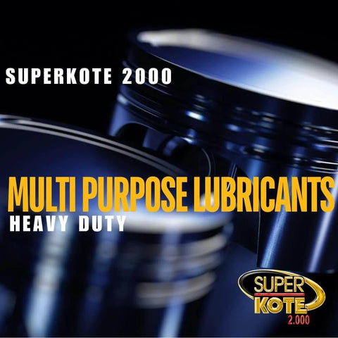 Close-up of SuperKote 2000 multipurpose heavy duty lubricants can