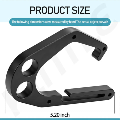 Aluminum Tree Climbing Hook With One Hand Operation And Open Design, Secure Hold For Chainsaws And Tools, 5.20 inch size shown