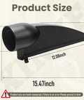 Top Shelf Replacement Planer Dust Hood Fits DeWalt Dw734 Type 1, 15.47 inch black plastic size dimensions.