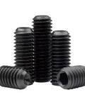 Built Tough M12 12mm Grub Screws Cup Point Set Bolt Pack Of 30 Internal Hex Drive Grade 12 9 Carbon Steel Black Coating.