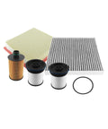Premium Filter Kit For Jeep Grand Cherokee 3.0L Diesel 2014-2020 includes engine air, oil, and cabin filters, precise fit.