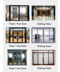Waterproof Smart Fingerprint Password Biometric Auto Lock for Outdoor Push Pull Sliding Doors Mortise on various sliding doors.