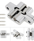 180 Degree Zinc Alloy Concealed Hinge For Folding Doors And Hidden Doors With Screws Heavy Duty Built To Last Rust Resistant