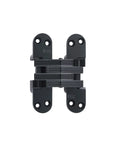 Invisible Hinge Model 218 For One And Three Quarter To Two Inch Thick Doors, 20 Minute Fire Rated, Zinc With Black E Coat, Full Mortise
