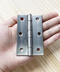 Heavy Duty 2 Pack 3.5 Inch Folding Butt Hinges In 304 Stainless Steel With Brushed Finish For Doors Cabinets Chests Boxes And Lids Includes Mounting Screws Adiyer