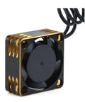 RC Car And Truck 25x25mm Metal Cooling Fan For Motor And ESC Heat Dissipation Aluminum Alloy Parts black and gold