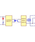 Schematic diagram of Dope High Current Isolated Solid State Relay Module 10 Amp SSR Board With DC 3-32V Input And DC 5-30V Output