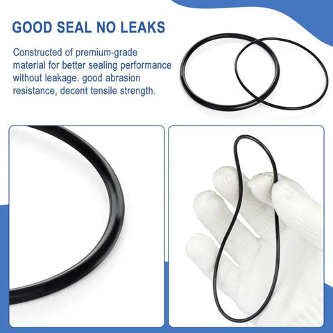 Close-up of seals from Beefed Up Hydraulic Log Splitter Cylinder Rebuild Seal Kit For 4.0 Bore X 1.75 Rod Fits Huskee Splitters Pack Of 11 Seals Replacement Kit For Quick Easy Fix.