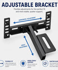 Heavy Duty Adjustable Headboard Brackets For Metal Bed Frame With Dual Bilateral Plates, showing flexible adjustments.