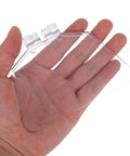 Hand holding a clear plastic piece from Dustproof 6-Inch Bench Grinder Eye Shield Guard Kit, Reusable Eye Shields 2-Pack for Grinding Machines.