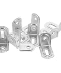 Stainless Steel Cabinet Shelf Brackets 10 Pack 90 Degree L Corner Supports With Rounded Edges Built To Last For Furniture Projects Shelving Diy Keeps Things Secure And Stylish With Durable Silver Finish