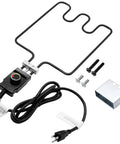 1500 Watt Heating Element With Adjustable Thermostat Cord Controller For Electric Smokers And Grills Replacement Part