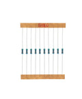 Resistor Assortment Kit With 500 Pieces And 50 Values, 1/4W 1% Metal Film Resistors From 1 Ohm To 10 Meg Ohm, arranged resistors