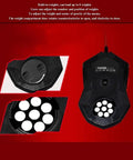 Gaming Keyboard and Mouse Set With Full Keys Backlit Wired Mechanical Keyboard 7 LED Lighting Modes adjustable mouse weight compartment