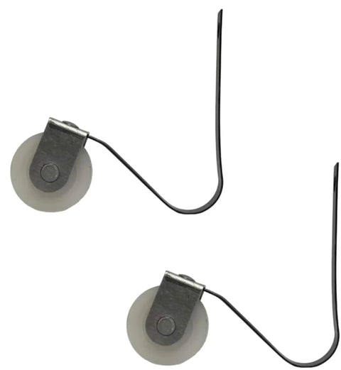 V Shaped Roller Replacement With Nylon Wheels For Smooth Sliding Screen Door Rock Solid Durable High Tension Steel Rollers For Patio Door Repair SR 302 2 Pack Bundle, side view