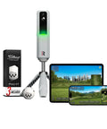 Launch Monitor Golf Simulator And Swing Trainer With Shot Tracker For Home And Driving Range, 15 Key Metrics Measured, Doppler Radar And Dual Camera Tech, Pro Grade Golf Training Aid Includes 3 ProV1 Balls
