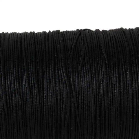 Rock Solid Waxed Thread For Leather Sewing And Bookbinding Hella Durable Half Millimeter Black Cord Great For Handcraft Projects That Gonna Hold Tight Without Fraying Or Snagging Edges On Your Next Custom Piece