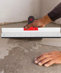 Using Pro Grade Self Leveling Cement Tool Kit With Spike Roller And Spiked Shoes Durable Stainless Steel Scraper for floor finishing