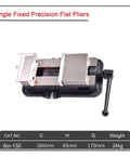 Heavy Duty 6 Inch Bench Vise For Cnc Milling And Drill Presses Precision Hardened Steel Locking Clamp with specifications.