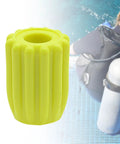 Long Yellow Handwheel Knob For Underwater Diving Cylinder Valve With Ergonomic Anti Slip Design next to diver