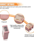 Detailed view of Six Pack 30A 32V Mini Slotted MCASE Cartridge Fuse Kit With Micro Low Profile Fuses showing copper elements.